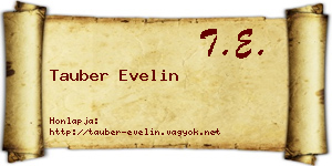 Tauber Evelin névjegykártya